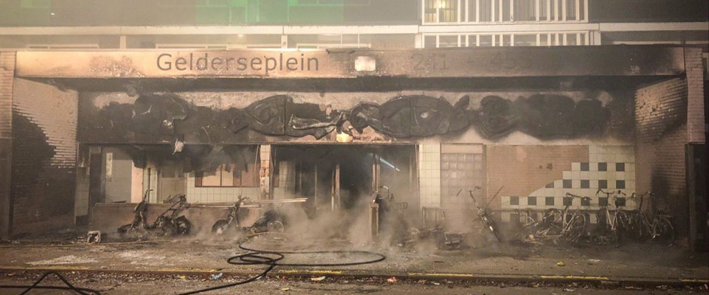 Fire in an apartment building in Arnhem