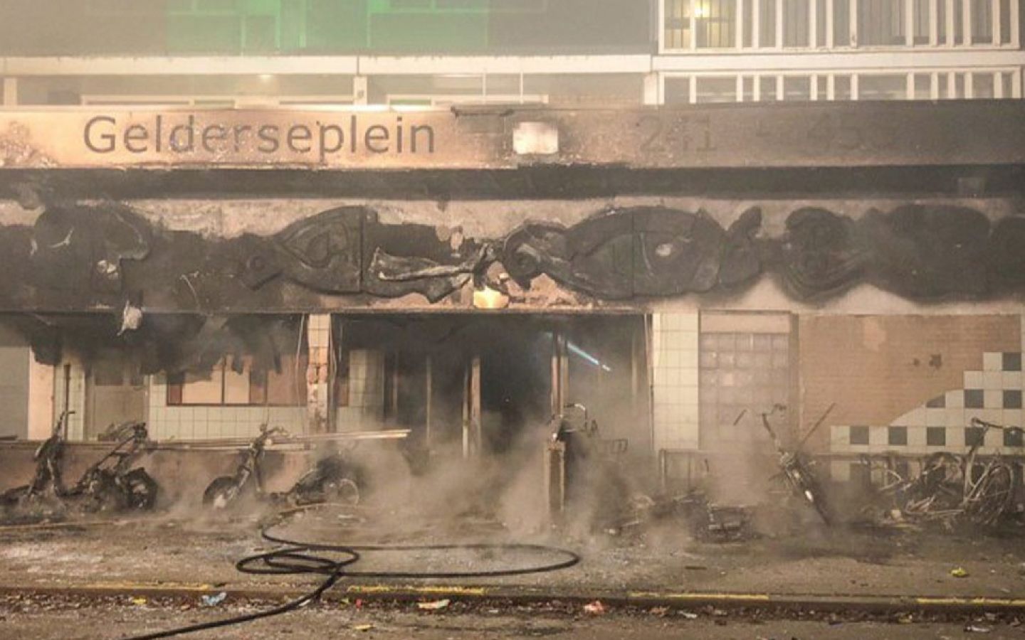 Fire in an apartment building in Arnhem