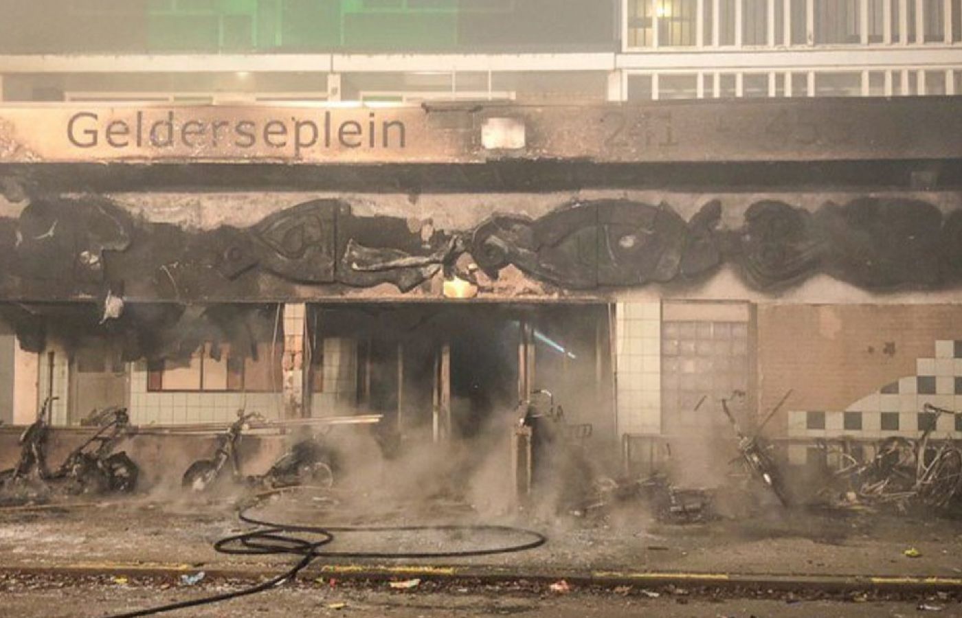 Fire in an apartment building in Arnhem