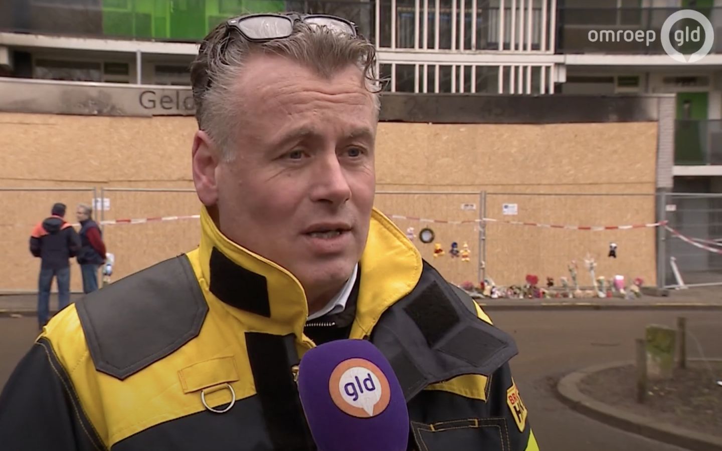 Brandwacht Huren bij flatbrand in Arnhem